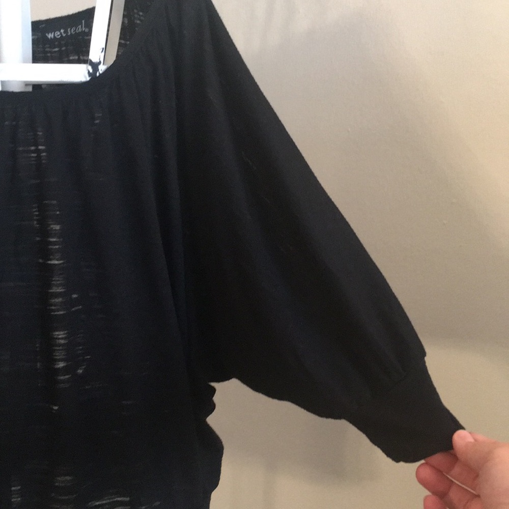 ➕$1 in 3+ Bundle! Wet Seal - Sz. M - Blk Cut-Out - Picture 3 of 6